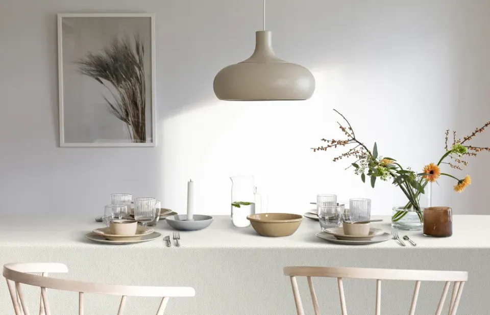 Discount Ekelund Linneväveri Gåsöga tablecloth unbleached, 150x350 cm Beige