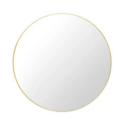 Online GUBI mirror, Polished brass Gold-coloured