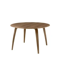 Dining Tables^GUBI round dining table, American walnut Brown
