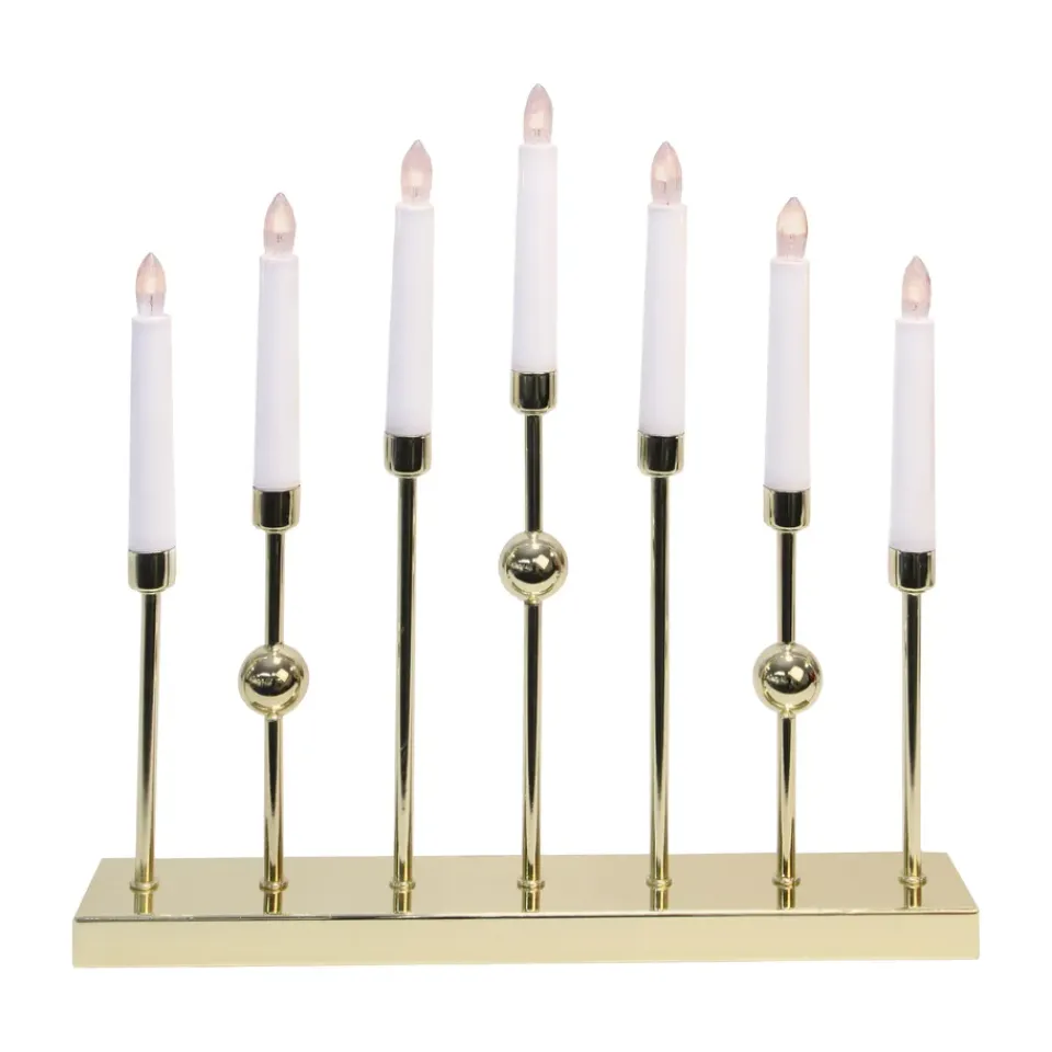 Online Star Trading Gustavo candle arch, Brass Gold-coloured