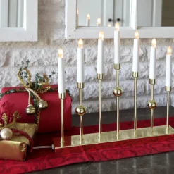 Online Star Trading Gustavo candle arch, Brass Gold-coloured