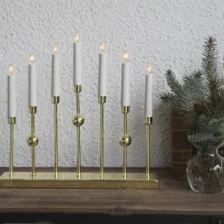 Online Star Trading Gustavo candle arch, Brass Gold-coloured