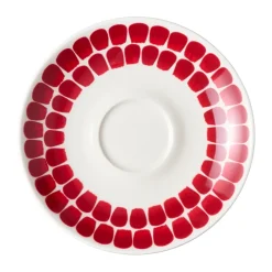 Tea & Coffee Saucers^Arabia 24h Tuokio coffee plate Ø17 cm, Red