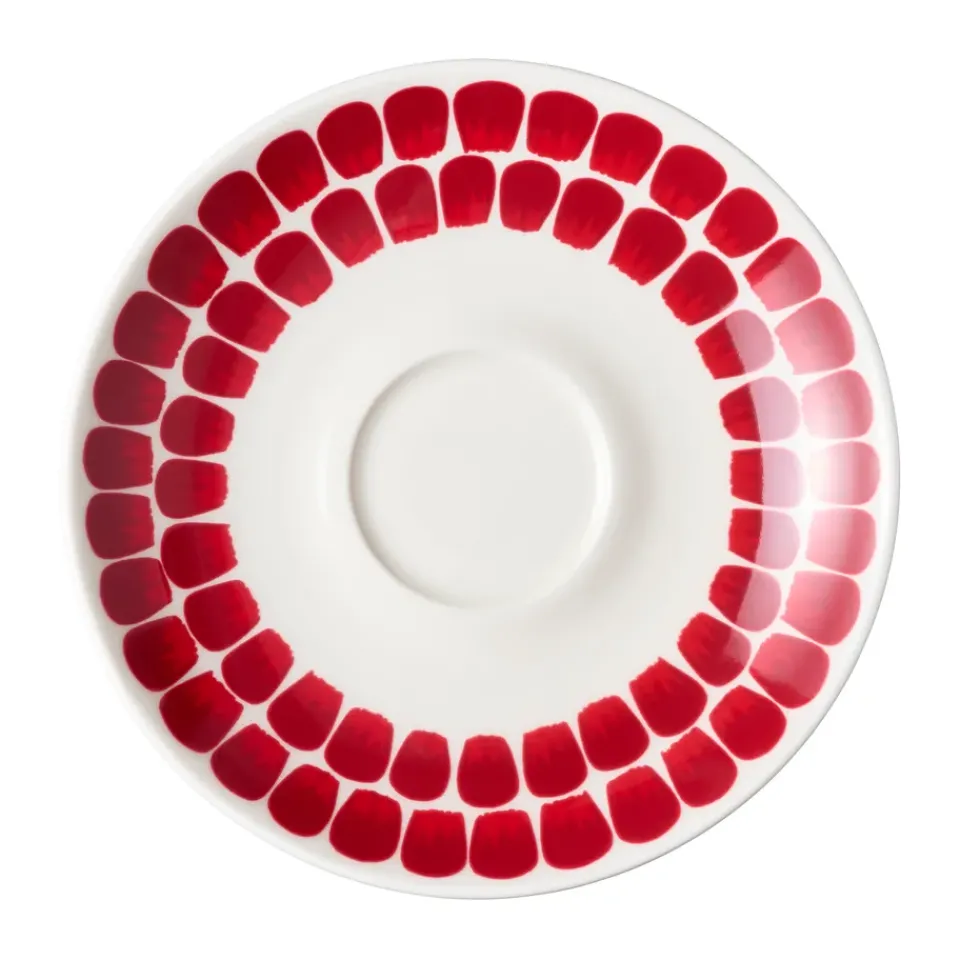 Tea & Coffee Saucers^Arabia 24h Tuokio coffee plate Ø17 cm, Red