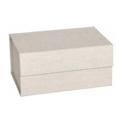 New OYOY Hako storage box A5, Clay melange Beige