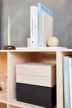 New OYOY Hako storage box A5, Clay melange Beige