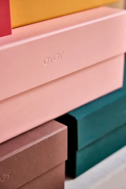 Clearance OYOY Hako storage box A4, Coral Pink