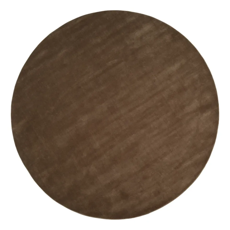 Linie Design Halo Cloud wool carpet round, Moss, Ø250 cm Green