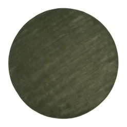 Round Rugs^Linie Design Halo Cloud wool carpet round, Moss, Ø300 cm Brown