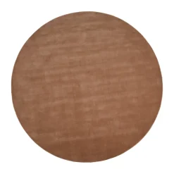Round Rugs^Linie Design Halo Cloud wool carpet round, Amber, Ø300 cm Brown
