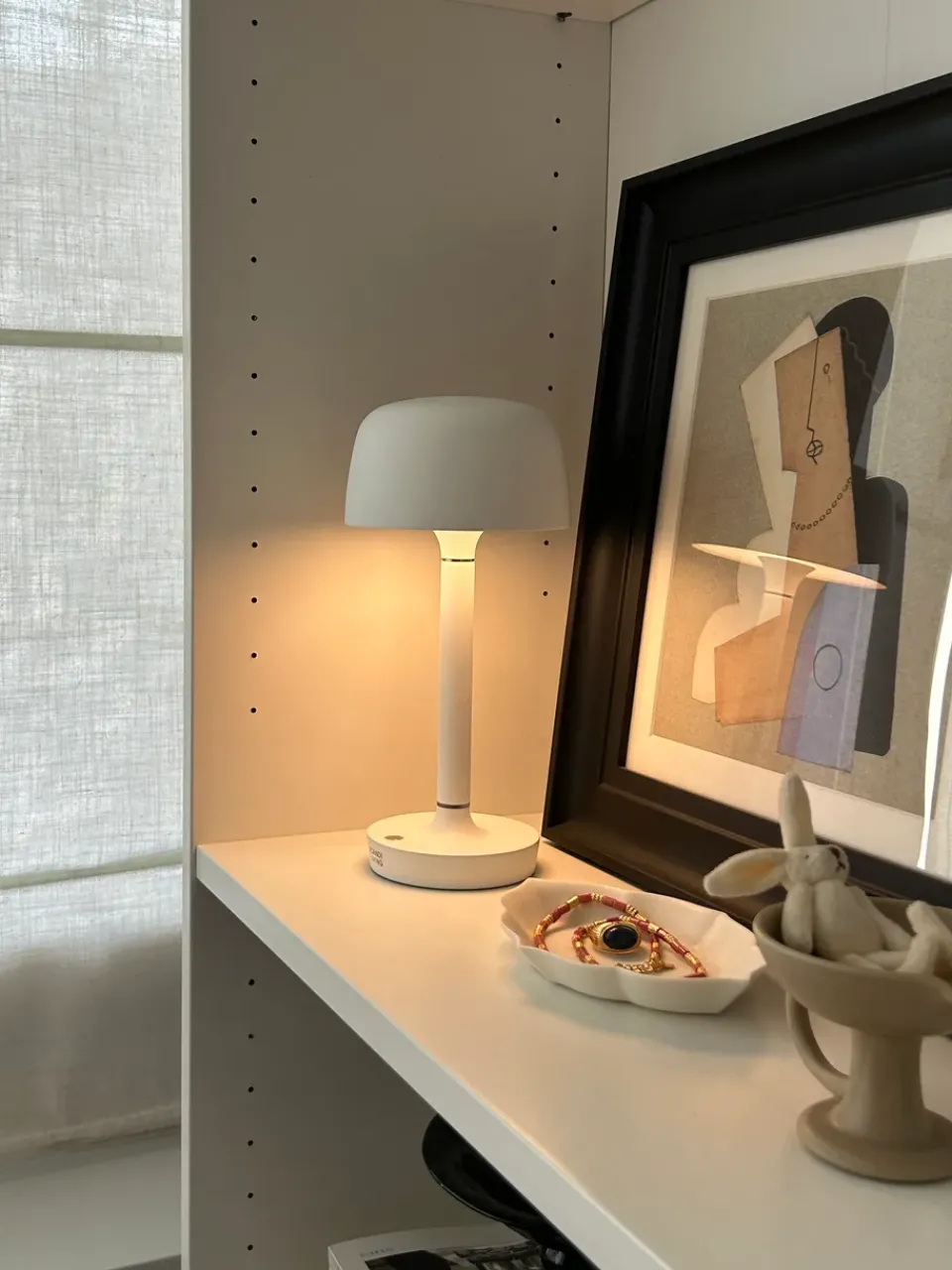 Window Lights|Portable Lighting^Scandi Living Halo portable table lamp 25,5 cm, White