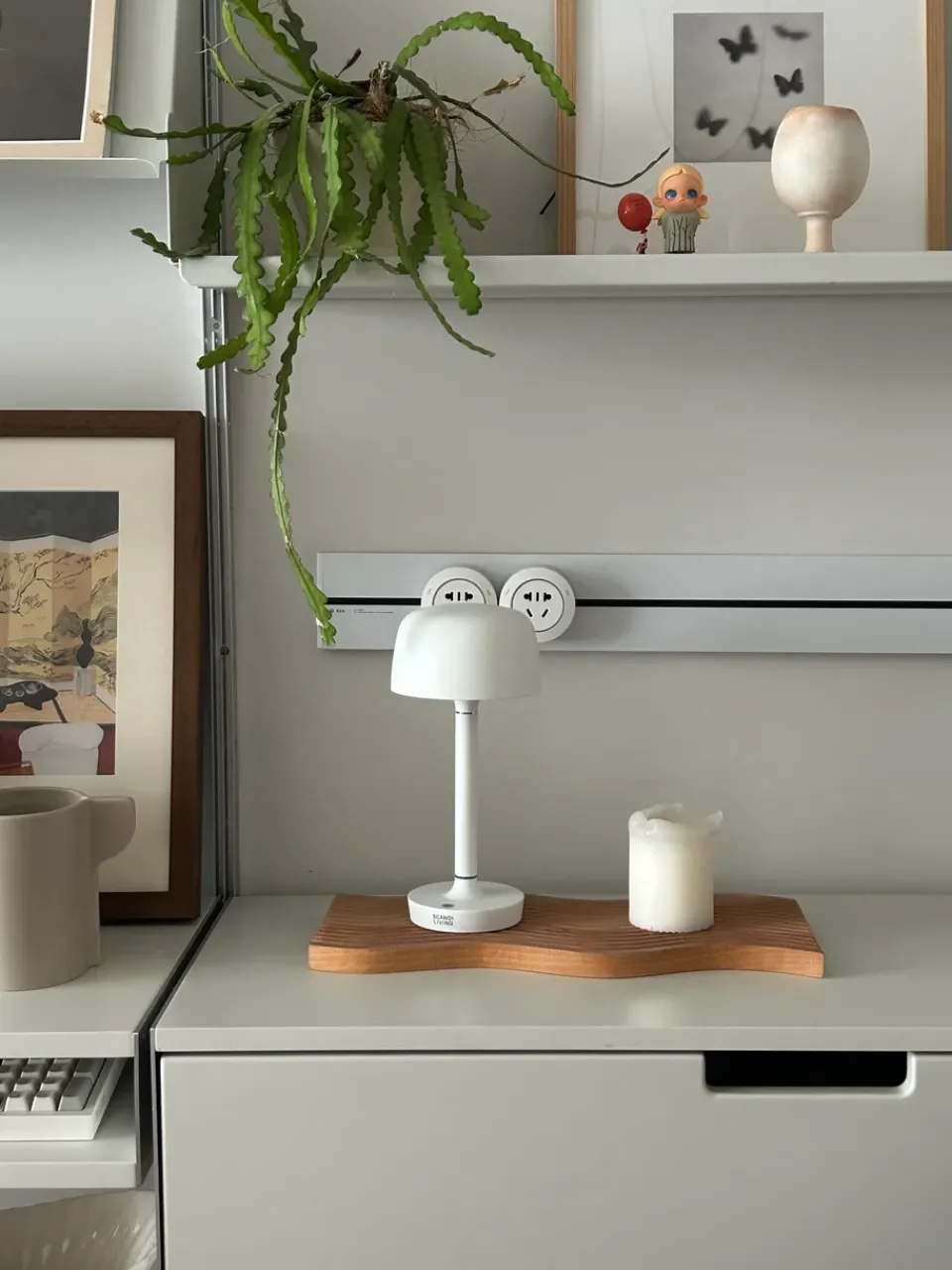 Window Lights|Portable Lighting^Scandi Living Halo portable table lamp 25,5 cm, White