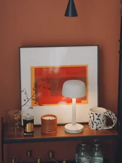 Scandi Living Halo portable table lamp 25,5 cm, Beige