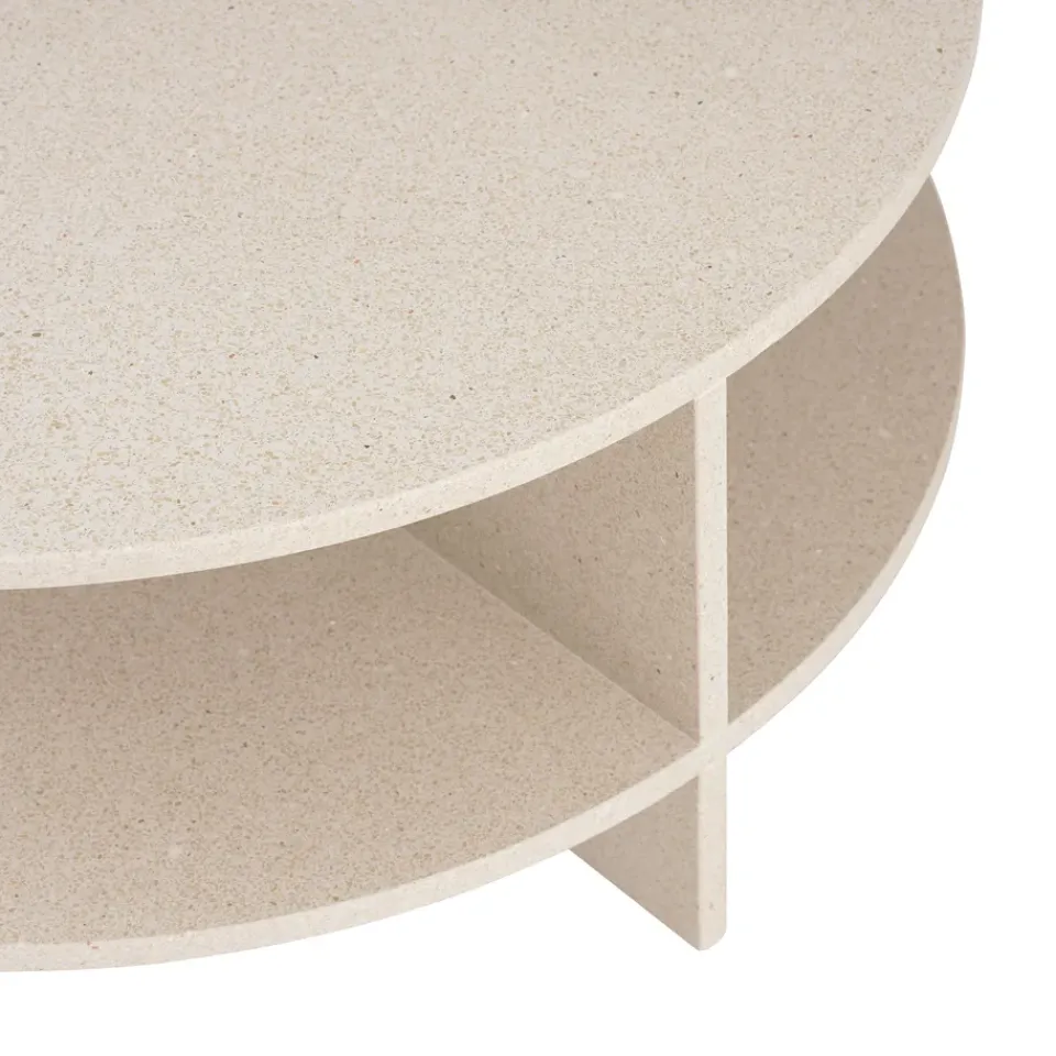 Online Muuto Halves coffee table, Light taupe-terrazzo, Ø85 cm Grey