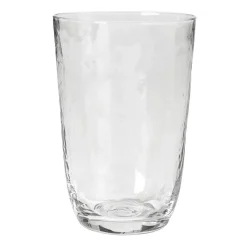 Drinking Glasses & Tumblers^Broste Copenhagen Hammered drinking glass 50 cl, Klar Transparent