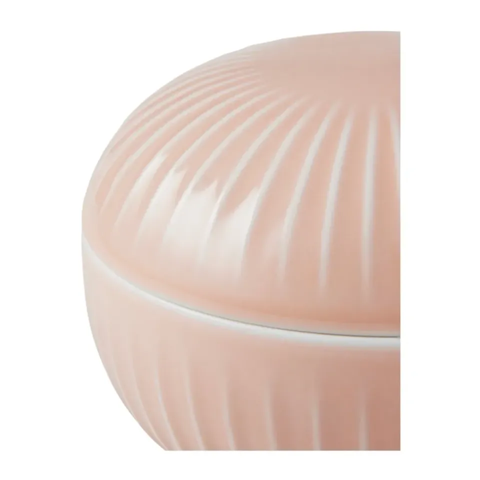 Decorative Bowls^Kähler Hammershøi Bonbon jar Ø12 cm, Nude Pink