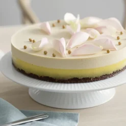 Hot Kähler Hammershøi cake platter on base Ø30 cm, White