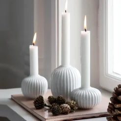 Outlet Kähler Hammershøi candleholder large, White