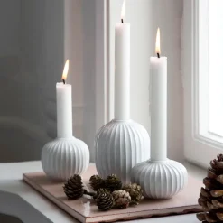 Candle Holders^Kähler Hammershøi candleholder medium, White