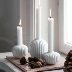 Clearance Kähler Hammershøi candleholder small, White