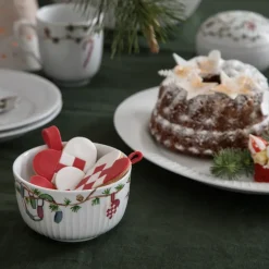 New Kähler Hammershøi Christmas bowl Ø12 cm, White Multi