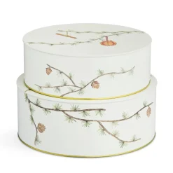 Christmas Decorations^Kähler Hammershøi Christmas storage jar 2-pack, White Multi