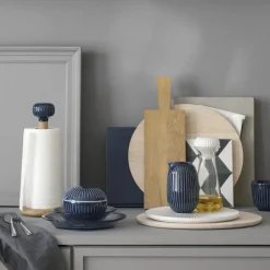 Best Kähler Hammershøi kitchen paper roll holder, indigo Blue