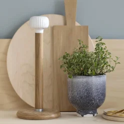 Kähler Hammershøi kitchen paper roll holder, white BrownWhite