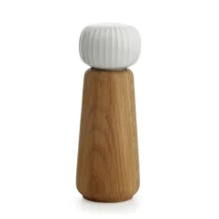 Salt & Pepper Grinders^Kähler Hammershøi spice mill large, white BrownWhite