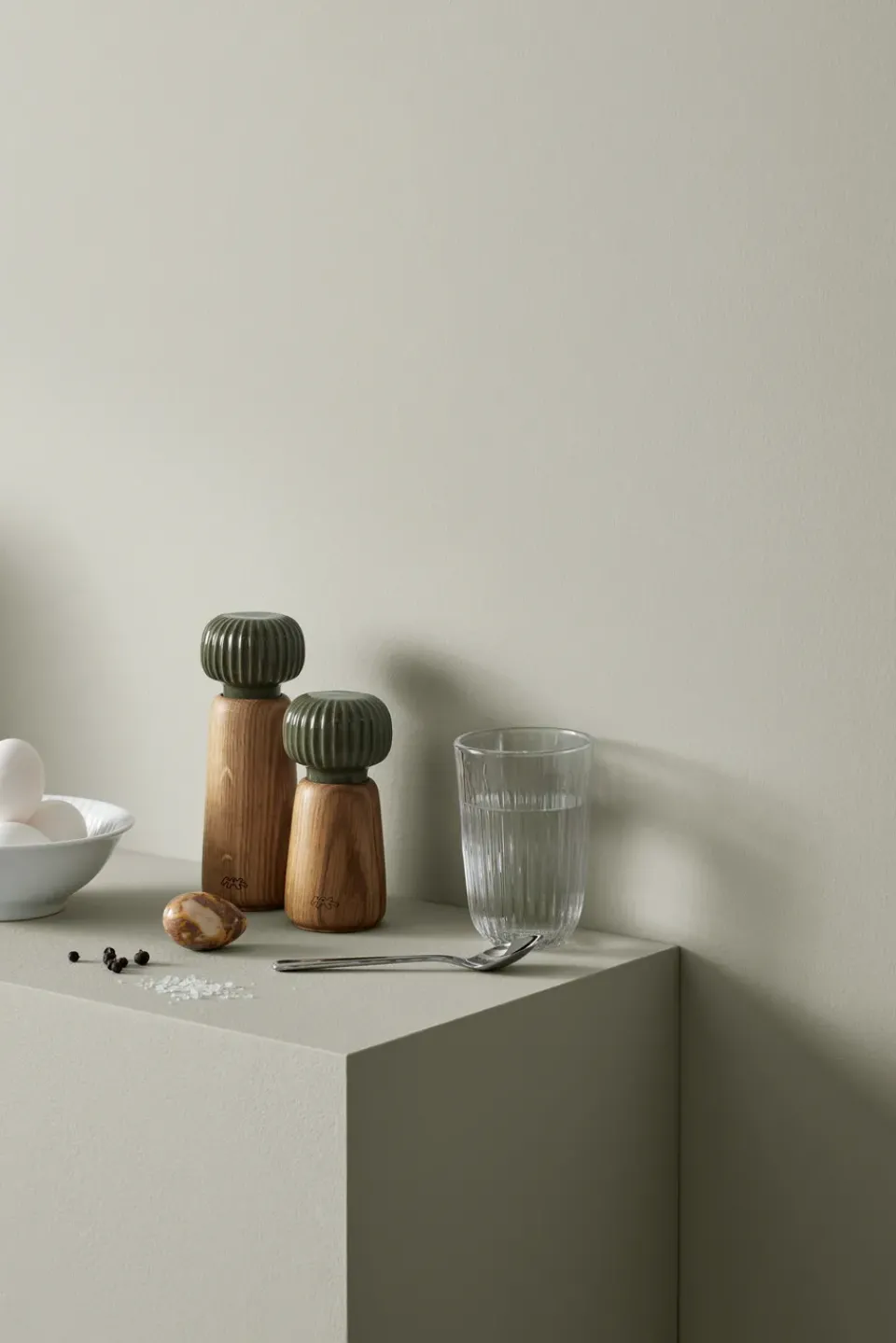 Discount Kähler Hammershøi spice mill large, Dark Green