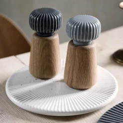 Salt & Pepper Grinders^Kähler Hammershøi spice mill small, anthracite Grey