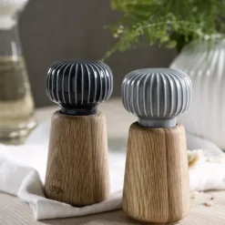 Salt & Pepper Grinders^Kähler Hammershøi spice mill small, anthracite Grey