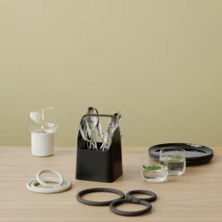 Storage Jars^RIG-TIG HANDY-BOX storage box 12x12.5 cm, Black