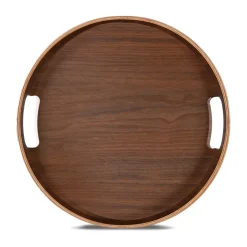 New Sagaform Hanna round tray Ø35 cm, Dark Brown