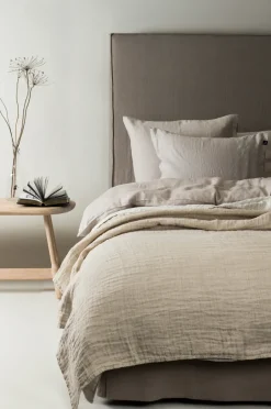 Bedspreads & Throws^Himla Hannelin bed spread beige, 160x260 cm BeigeWhite