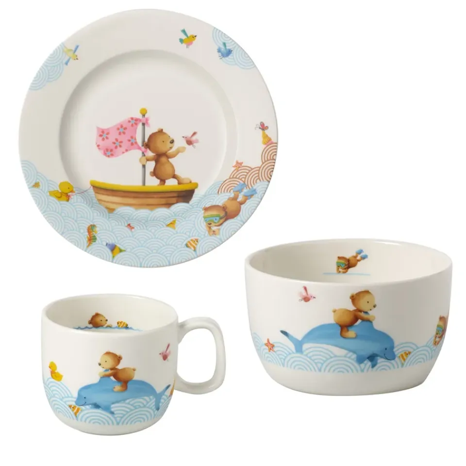 Best Villeroy & Boch Happy as a Bear children's dinnerware, 3 pieces Multi