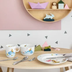 Outlet Villeroy & Boch Happy as a Bear children's dinnerware and cutlery, 7 pieces Multi