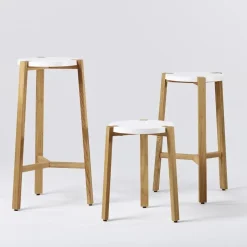 Bar Stools^A2 Happy bar stool low 66, White