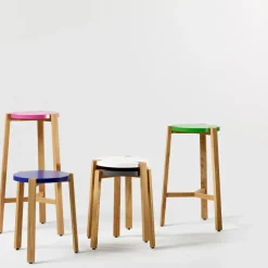 Bar Stools^A2 Happy bar stool low 66, White