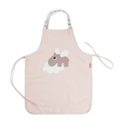 Aprons^Done by deer Happy Clouds apron for children, Powder Beige
