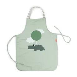 Discount Done by deer Happy Clouds apron for children, Green