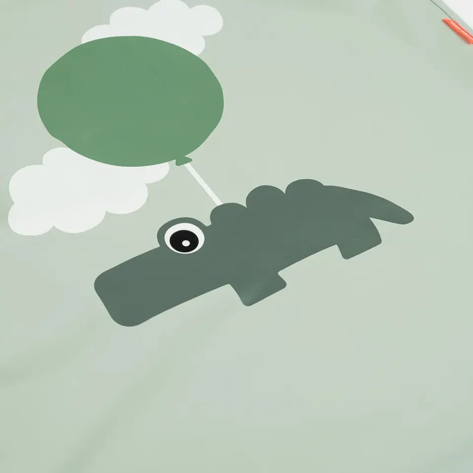 Discount Done by deer Happy Clouds apron for children, Green