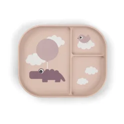 Children's Tableware|Dinner Plates^Done by deer Happy Clouds foodie children's plate 18x22 cm, Powder Beige