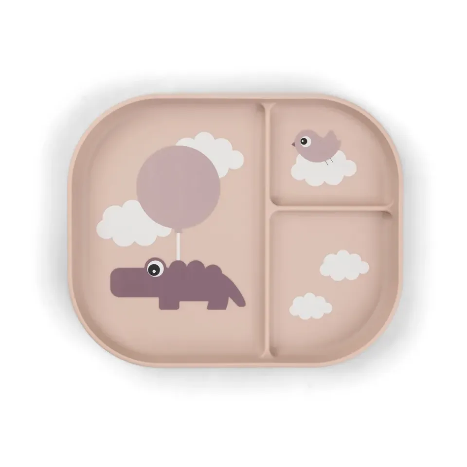 Children's Tableware|Dinner Plates^Done by deer Happy Clouds foodie children's plate 18x22 cm, Powder Beige