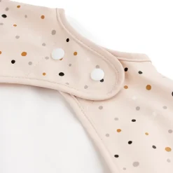 Bibs^Done by deer Happy Dots bib with sleeves, Powder Beige