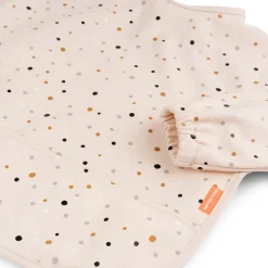 Bibs^Done by deer Happy Dots bib with sleeves, Powder Beige