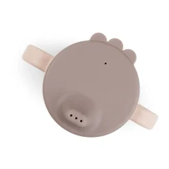 Best Done by deer Happy Dots foodie sippy cup 21.5 cl, Powder Beige