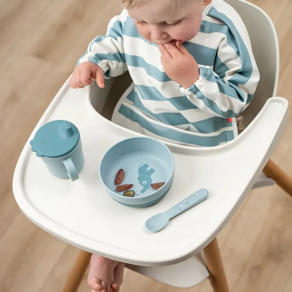 Best Done by deer Happy Dots foodie sippy cup 21.5 cl, Blue