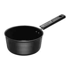 Outlet Fiskars Hard Face pot with lid Ceratec Superior, 1.8 L Black