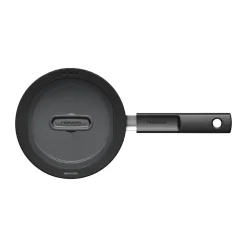 Outlet Fiskars Hard Face pot with lid Ceratec Superior, 1.8 L Black